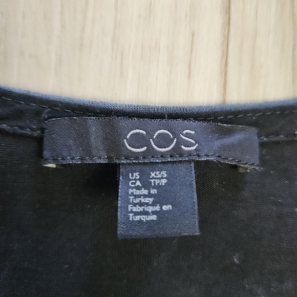 COS Wrap Blouse - Grey - Size Small - Picture 3 of 7